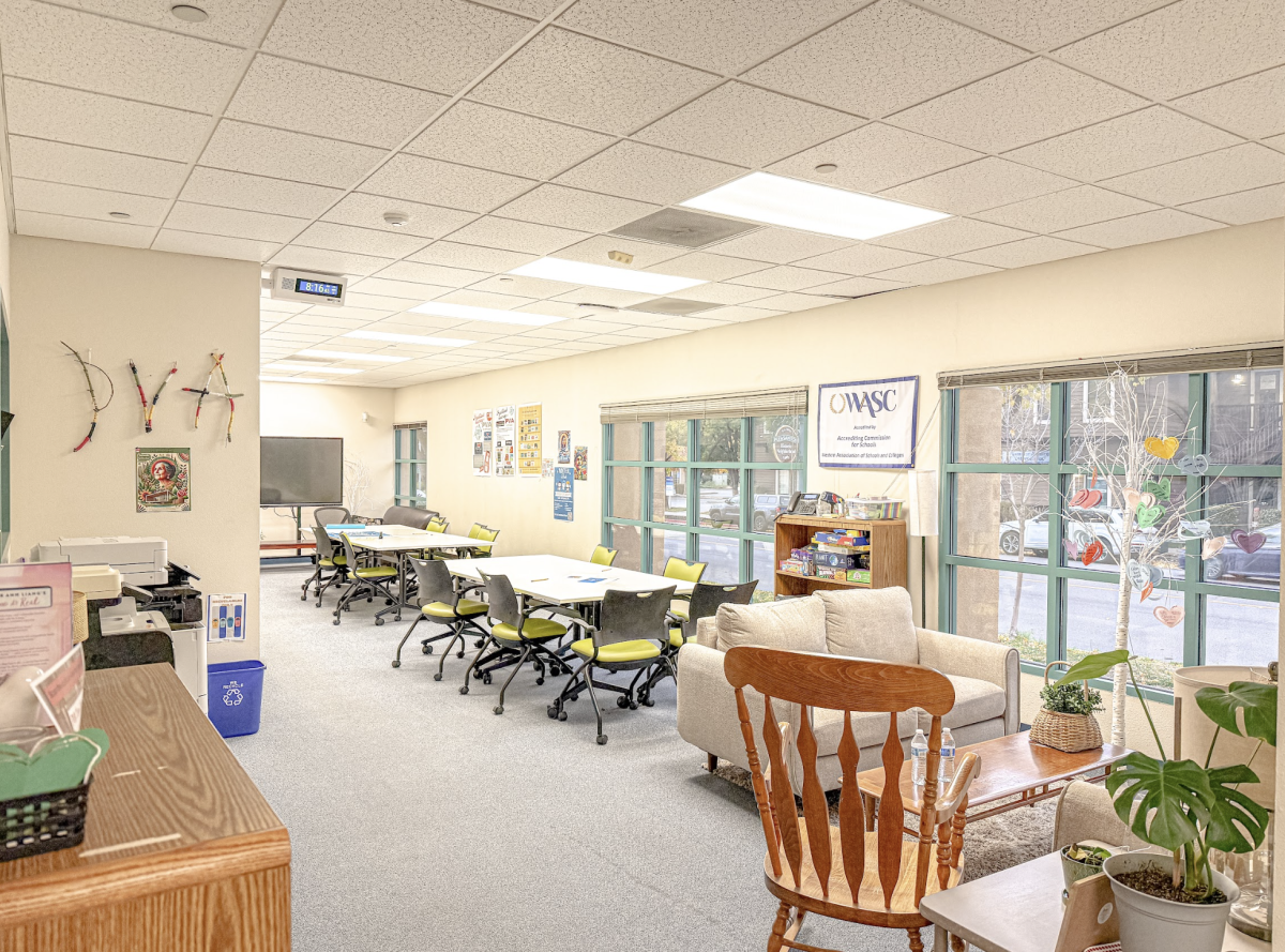 PVA's learning space is extremely flexible, with collaborative and individual areas for learning.